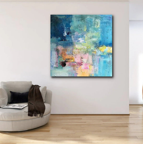 Simple Abstract Art, Simple Modern Wall Art Paintings, Abstract Paintings for Bedroom, Modern Paintings for Living Room, Acrylic Painting on Canvas-LargePaintingArt.com