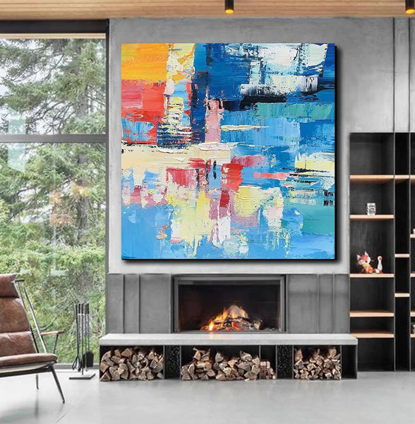 Simple Abstract Art, Simple Modern Wall Art, Abstract Paintings for Living Room, Hand Painted Canvas Painting, Modern Paintings for Bedroom-LargePaintingArt.com