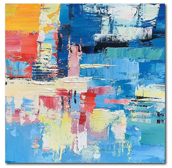Simple Abstract Art, Simple Modern Wall Art, Abstract Paintings for Living Room, Hand Painted Canvas Painting, Modern Paintings for Bedroom-LargePaintingArt.com