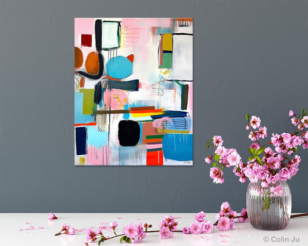 Original Acrylic Wall Art, Oversized Contemporary Acrylic Paintings, Abstract Canvas Paintings, Extra Large Canvas Painting for Living Room-LargePaintingArt.com