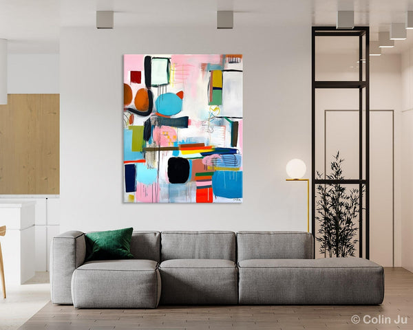 Original Acrylic Wall Art, Oversized Contemporary Acrylic Paintings, Abstract Canvas Paintings, Extra Large Canvas Painting for Living Room-LargePaintingArt.com