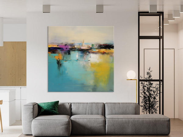 Large Abstract Painting for Bedroom, Modern Acrylic Paintings, Original Modern Wall Art Paintings, Oversized Contemporary Canvas Paintings-LargePaintingArt.com