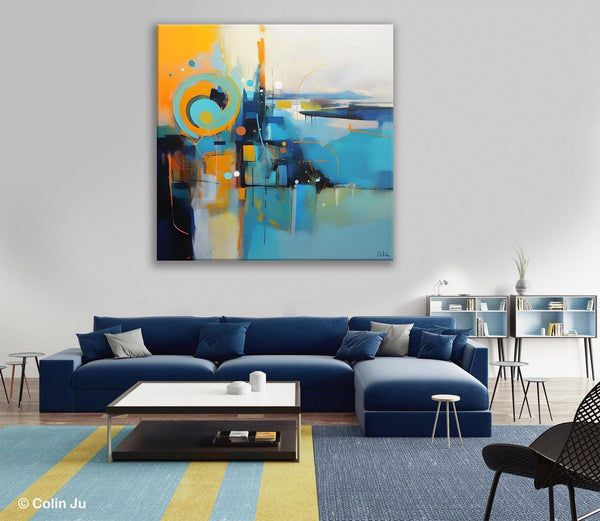 Modern Acrylic Paintings, Large Abstract Painting for Bedroom, Original Modern Wall Art Paintings, Oversized Contemporary Canvas Paintings-LargePaintingArt.com