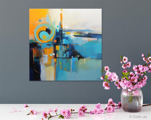 Modern Acrylic Paintings, Large Abstract Painting for Bedroom, Original Modern Wall Art Paintings, Oversized Contemporary Canvas Paintings-LargePaintingArt.com