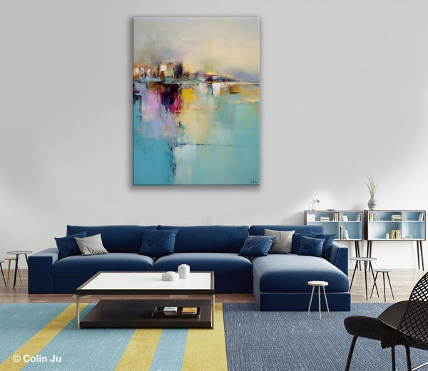 Oversized Contemporary Acrylic Paintings, Modern Abstract Paintings, Extra Large Canvas Painting for Living Room, Original Canvas Wall Art-LargePaintingArt.com