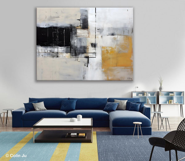 Modern Abstract Art Paintings, Extra Large Canvas Painting for Bedroom, Original Canvas Wall Art, Oversized Contemporary Acrylic Paintings-LargePaintingArt.com