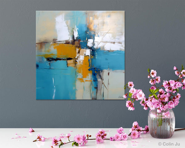 Large Abstract Painting for Bedroom, Original Modern Wall Art Paintings, Oversized Contemporary Canvas Paintings, Modern Acrylic Artwork-LargePaintingArt.com