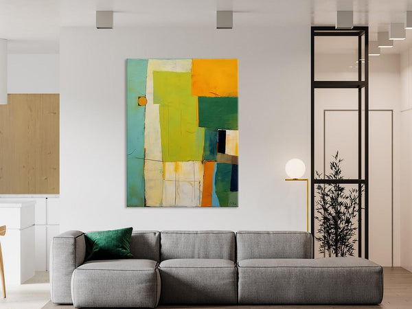 Simple Modern Wall Art, Oversized Contemporary Acrylic Paintings, Extra Large Canvas Painting for Living Room, Original Abstract Paintings-LargePaintingArt.com