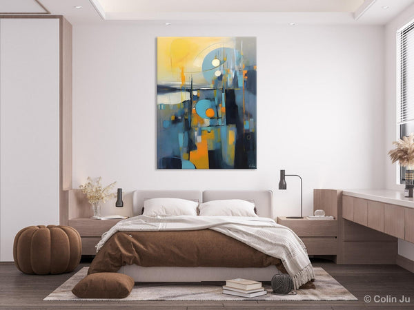 Extra Large Painting for Sale, Oversized Contemporary Acrylic Paintings, Extra Large Canvas Painting for Bedroom, Original Abstract Painting-LargePaintingArt.com