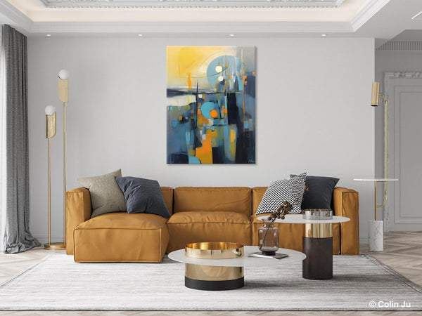 Extra Large Painting for Sale, Oversized Contemporary Acrylic Paintings, Extra Large Canvas Painting for Bedroom, Original Abstract Painting-LargePaintingArt.com