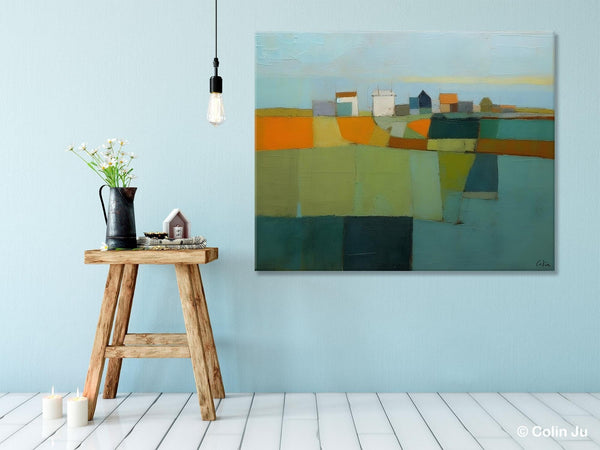 Abstract Landscape Painting on Canvas, Extra Large Landacape Wall Art for Living Room, Original Abstract Wall Art, Acrylic Painting for Sale-LargePaintingArt.com