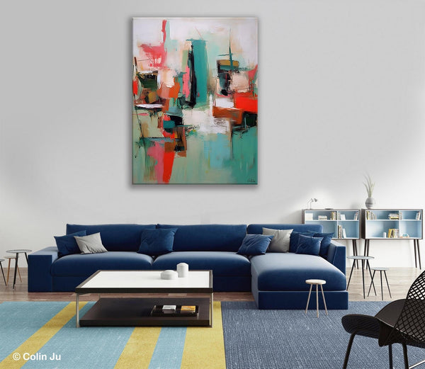 Extra Large Painting for Sale, Huge Contemporary Acrylic Paintings, Extra Large Canvas Paintings, Original Abstract Painting, Impasto Art-LargePaintingArt.com