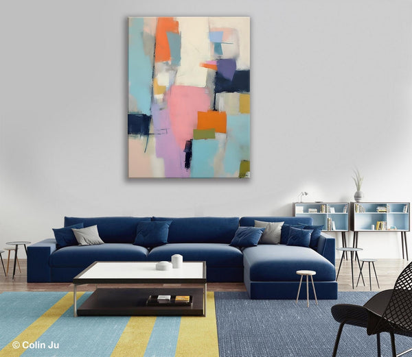 Modern Paintings, Large Contemporary Wall Art, Acrylic Painting on Canvas, Extra Large Paintings for Dining Room, Original Abstract Painting-LargePaintingArt.com