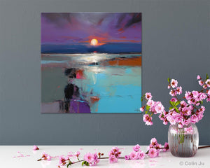 Original Canvas Wall Art Paintings, Modern Canvas Painting for Living Room, Acrylic Painting on Canvas, Landscape Abstract Paintings-LargePaintingArt.com