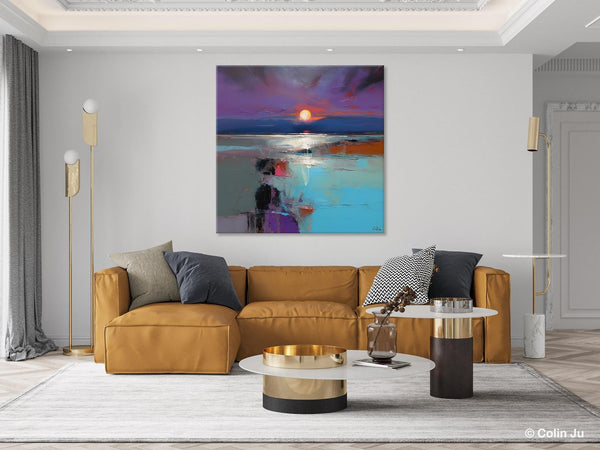 Original Canvas Wall Art Paintings, Modern Canvas Painting for Living Room, Acrylic Painting on Canvas, Landscape Abstract Paintings-LargePaintingArt.com