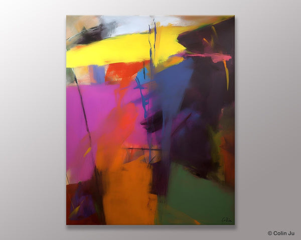 Extra Large Abstract Painting for Dining Room, Large Original Abstract Wall Art, Contemporary Acrylic Paintings, Abstract Painting on Canvas-LargePaintingArt.com