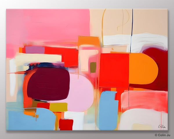 Extra Large Canvas Paintings, Original Abstract Art, Modern Wall Art Ideas for Dining Room, Impasto Painting, Contemporary Acrylic Paintings-LargePaintingArt.com