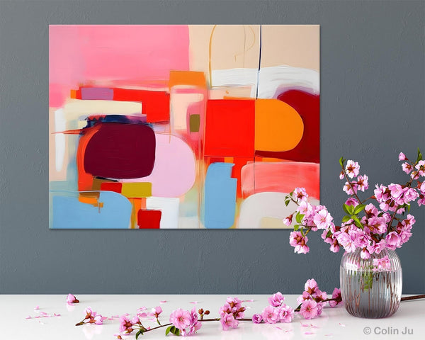 Extra Large Canvas Paintings, Original Abstract Art, Modern Wall Art Ideas for Dining Room, Impasto Painting, Contemporary Acrylic Paintings-LargePaintingArt.com