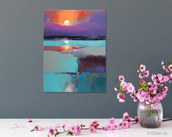 Extra Large Painting on Canvas, Oversized Contemporary Acrylic Painting, Extra Large Canvas Painting for Bedroom, Original Abstract Painting-LargePaintingArt.com