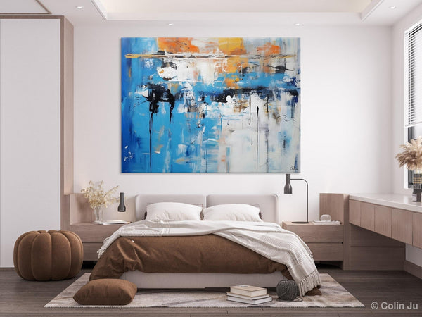 Oversized Canvas Paintings, Original Abstract Art, Modern Wall Art Ideas for Living Room, Palette Knife Painting, Contemporary Acrylic Art-LargePaintingArt.com