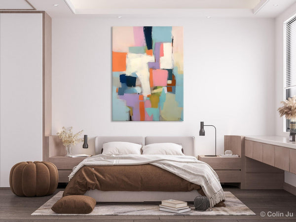 Extra Large Modern Wall Art, Acrylic Painting on Canvas, Contemporary Painting, Canvas Paintings for Dining Room, Original Abstract Painting-LargePaintingArt.com