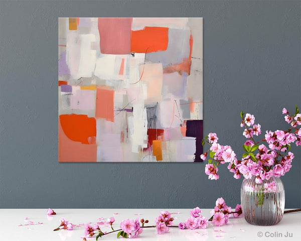 Modern Acrylic Artwork, Original Abstract Wall Art, Contemporary Canvas Art, Hand Painted Canvas Art, Large Abstract Painting for Bedroom-LargePaintingArt.com