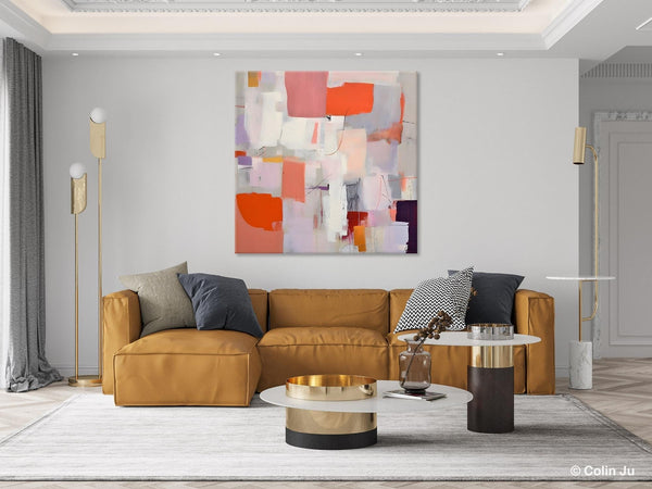 Modern Acrylic Artwork, Original Abstract Wall Art, Contemporary Canvas Art, Hand Painted Canvas Art, Large Abstract Painting for Bedroom-LargePaintingArt.com