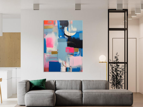 Large Painting Ideas for Living Room, Large Original Canvas Art, Contemporary Acrylic Painting on Canvas, Modern Abstract Wall Art Paintings-LargePaintingArt.com