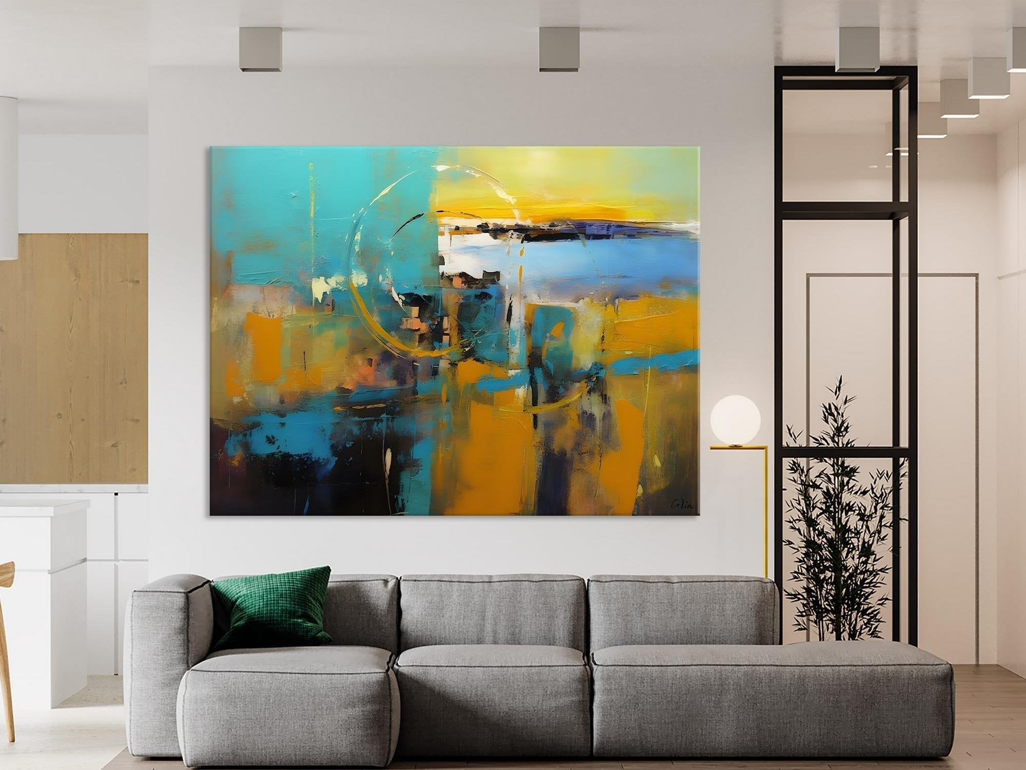 Oversized Canvas Paintings, Original Abstract Art, Hand Painted Canvas Art, Contemporary Acrylic Art, Huge Wall Art Ideas for Living Room-LargePaintingArt.com