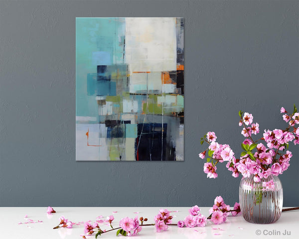 Canvas Paintings for Dining Room, Extra Large Modern Wall Art, Acrylic Painting on Canvas, Contemporary Painting, Original Abstract Painting-LargePaintingArt.com