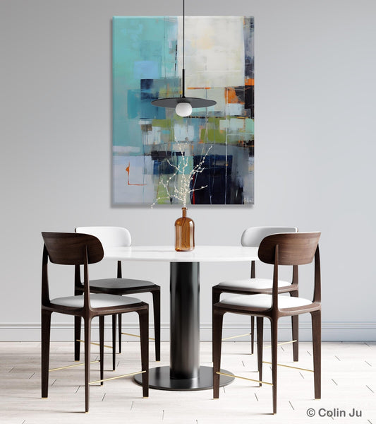 Canvas Paintings for Dining Room, Extra Large Modern Wall Art, Acrylic Painting on Canvas, Contemporary Painting, Original Abstract Painting-LargePaintingArt.com