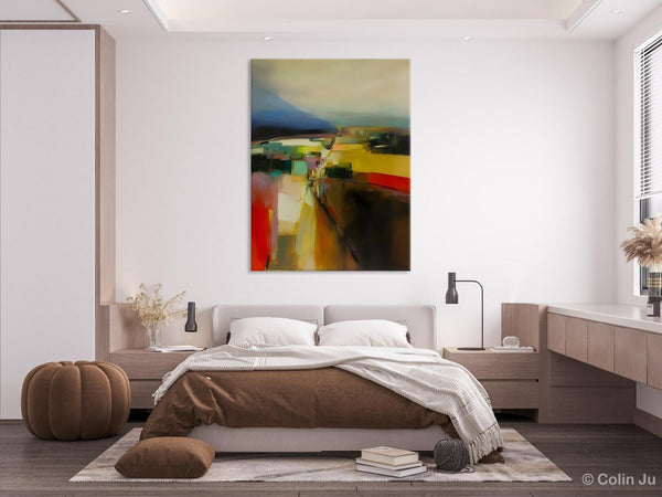 Abstract Landscape Artwork, Landscape Painting on Canvas, Contemporary Wall Art Paintings, Extra Large Original Art, Hand Painted Canvas Art-LargePaintingArt.com