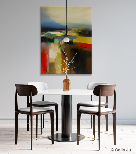 Abstract Landscape Artwork, Landscape Painting on Canvas, Contemporary Wall Art Paintings, Extra Large Original Art, Hand Painted Canvas Art-LargePaintingArt.com