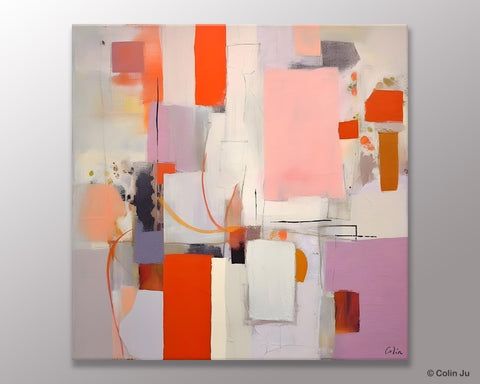 Original Abstract Wall Art, Modern Canvas Paintings, Large Abstract Painting for Bedroom, Modern Acrylic Artwork, Contemporary Canvas Art-LargePaintingArt.com