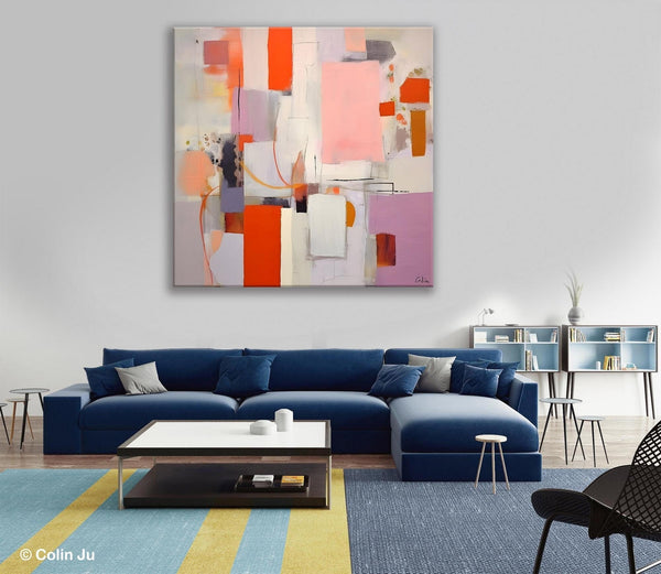 Original Abstract Wall Art, Modern Canvas Paintings, Large Abstract Painting for Bedroom, Modern Acrylic Artwork, Contemporary Canvas Art-LargePaintingArt.com