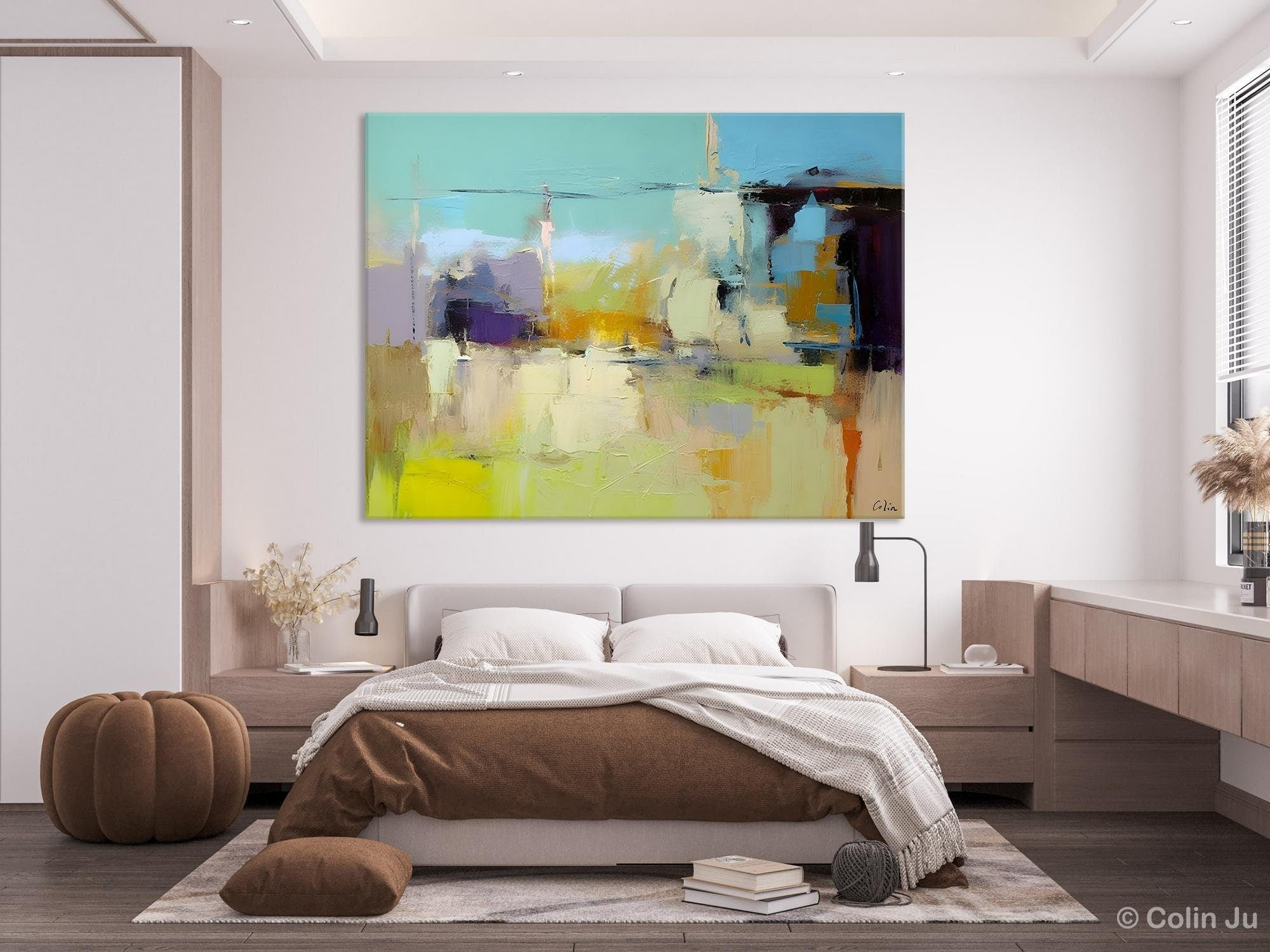 Large Acrylic Paintings on Canvas, Original Abstract Art, Contemporary Acrylic Painting on Canvas, Oversized Modern Abstract Wall Paintings-LargePaintingArt.com