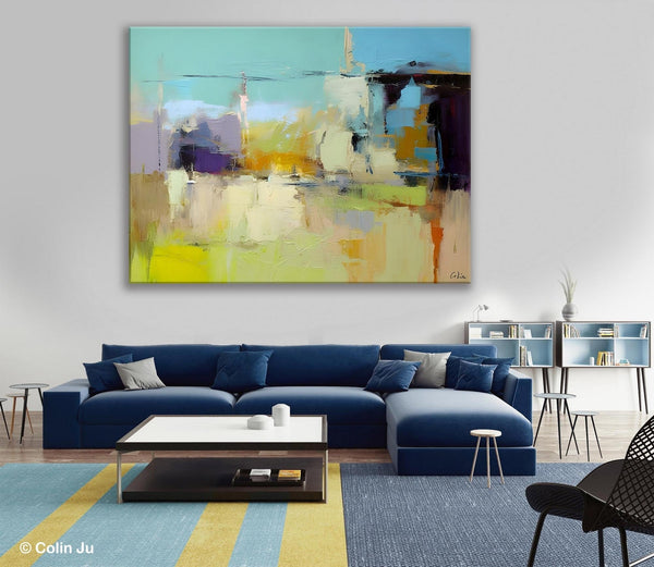 Large Acrylic Paintings on Canvas, Original Abstract Art, Contemporary Acrylic Painting on Canvas, Oversized Modern Abstract Wall Paintings-LargePaintingArt.com