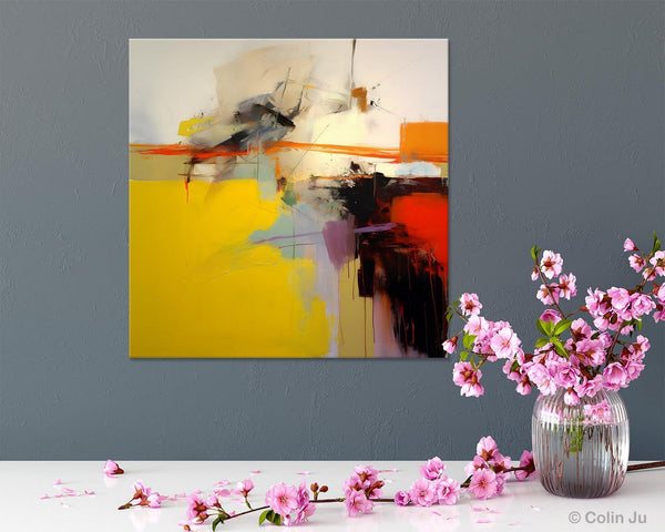 Modern Canvas Art Paintings, Contemporary Canvas Art, Original Modern Wall Art, Modern Acrylic Artwork, Large Abstract Paintings for Bedroom-LargePaintingArt.com