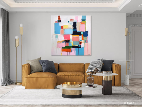 Modern Canvas Paintings, Large Abstract Art for Bedroom, Original Abstract Wall Art, Simple Modern Acrylic Artwork, Contemporary Canvas Art-LargePaintingArt.com