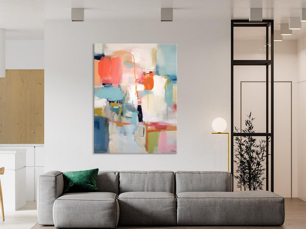 Large Wall Art Painting for Bedroom, Original Canvas Art, Contemporary Acrylic Painting on Canvas, Oversized Modern Abstract Wall Paintings-LargePaintingArt.com