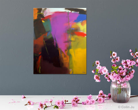 Large Original Abstract Wall Art, Contemporary Acrylic Paintings, Extra Large Abstract Painting for Dining Room, Abstract Painting on Canvas-LargePaintingArt.com