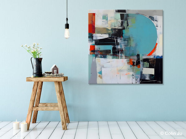 Modern Acrylic Artwork, Original Modern Paintings, Contemporary Canvas Art for Bedroom, Heavy Texture Canvas Art, Large Abstract Paintings-LargePaintingArt.com