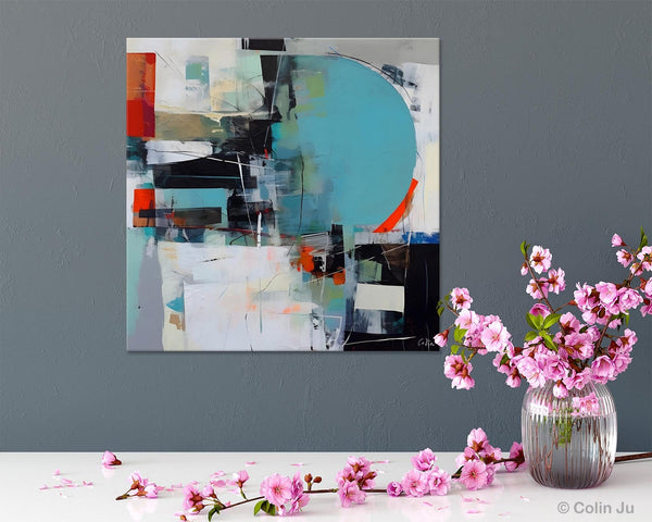Modern Acrylic Artwork, Original Modern Paintings, Contemporary Canvas Art for Bedroom, Heavy Texture Canvas Art, Large Abstract Paintings-LargePaintingArt.com