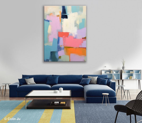 Contemporary Paintings on Canvas, Large Wall Art Painting for Dining Room, Original Abstract Wall Art, Oversized Abstract Wall Art Paintings-LargePaintingArt.com
