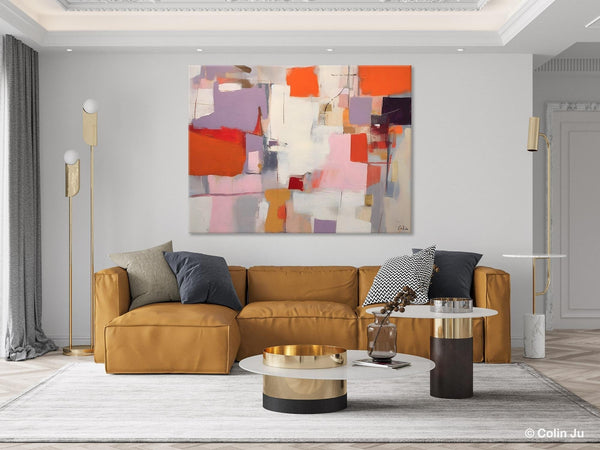 Acrylic Paintings on Canvas, Large Original Abstract Art, Contemporary Acrylic Painting on Canvas, Oversized Modern Abstract Wall Paintings-LargePaintingArt.com