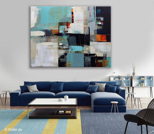 Extra Large Paintings for Dining Room, Abstract Wall Paintings, Hand Painted Canvas Art, Original Artowrk, Contemporary Wall Art Paintings-LargePaintingArt.com