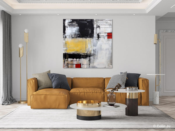 Original Modern Acrylic Artwork, Extra Large Abstract Paintings for Dining Room, Modern Canvas Art Paintings, Abstract Wall Art for Bedroom-LargePaintingArt.com