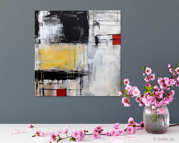 Original Modern Acrylic Artwork, Extra Large Abstract Paintings for Dining Room, Modern Canvas Art Paintings, Abstract Wall Art for Bedroom-LargePaintingArt.com