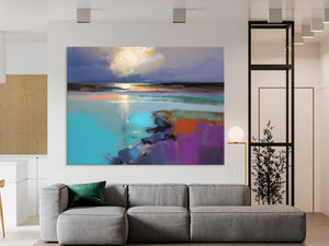 Original Landscape Paintings, Landscape Canvas Paintings for Living Room, Extra Large Modern Wall Art Paintings, Acrylic Painting on Canvas-LargePaintingArt.com