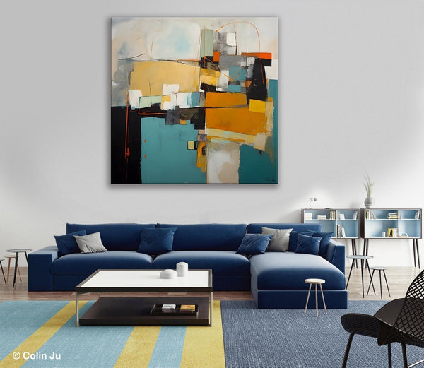 Contemporary Canvas Art for Living Room, Modern Acrylic Paintings, Original Modern Paintings, Extra Large Abstract Paintings on Canvas-LargePaintingArt.com